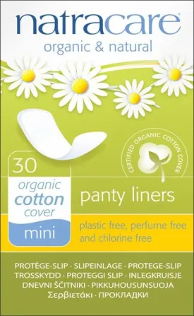 Natracare Natural Organic Mini Panty Liner 30 Pad