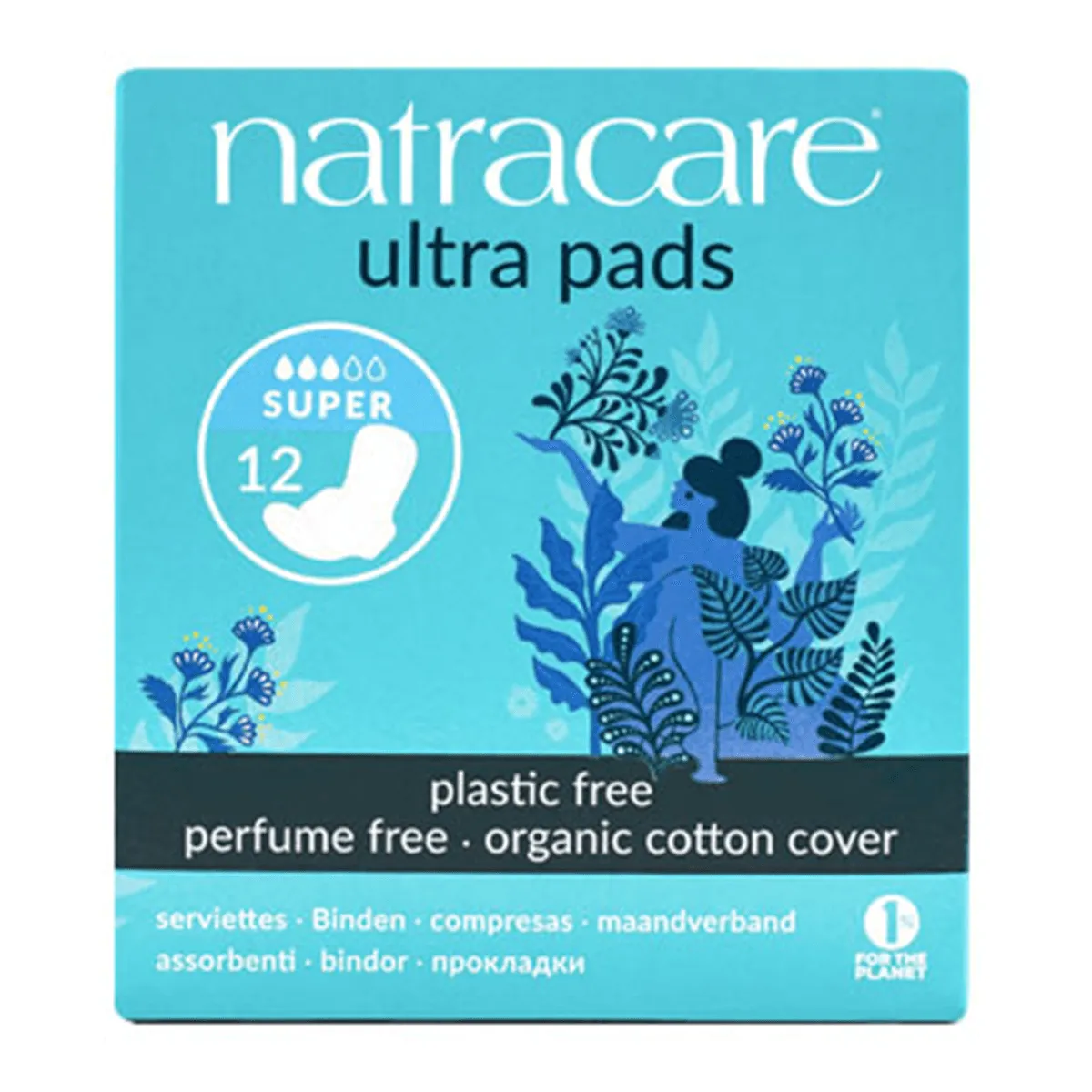 NatraCare Organic & Natural Ultra Pads Super 12 Pads