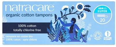 Natracare Organic Cotton Tampons Super 20ct