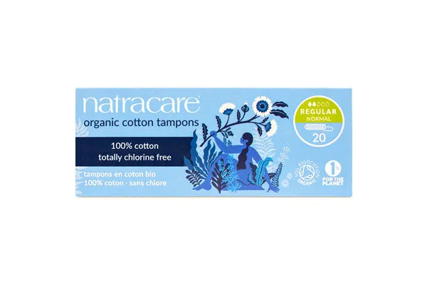 Natracare Regular Cotton Tampons (16 Count)