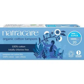 Natracare Super Non-Applicator Organic Cotton Tampons 20ct