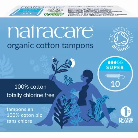 Natracare® Super Non-Applicator Organic Cotton Tampons