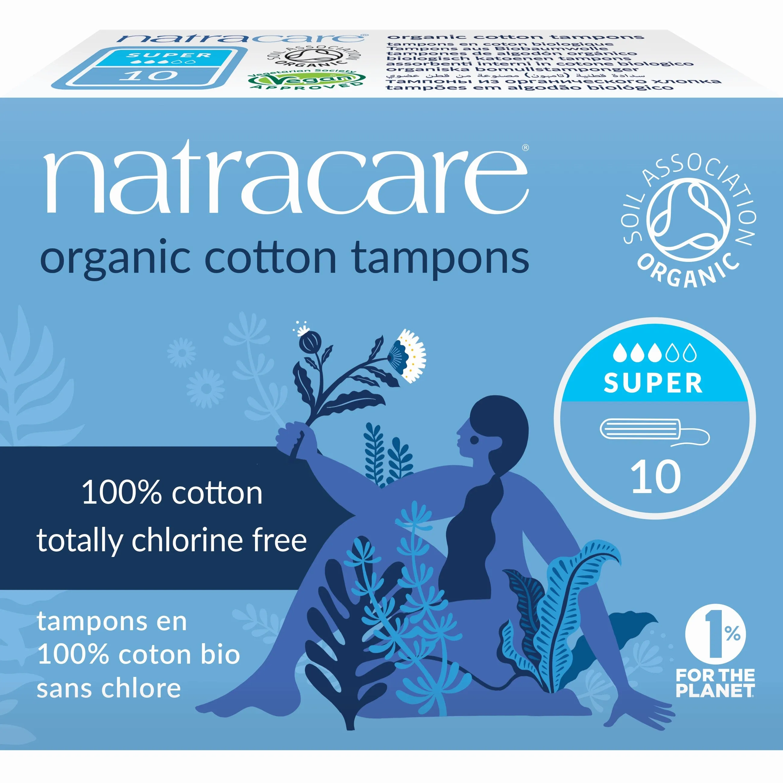 Natracare® Super Non-Applicator Organic Cotton Tampons