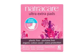 Natracare Ultra Extra Pads Super with Wings