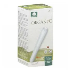 Organic Tampons Applicator Super 14 Count By Organyc