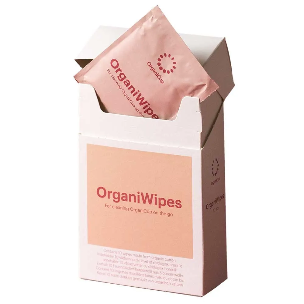 OrganiWipes Menstrual Cup Wipes