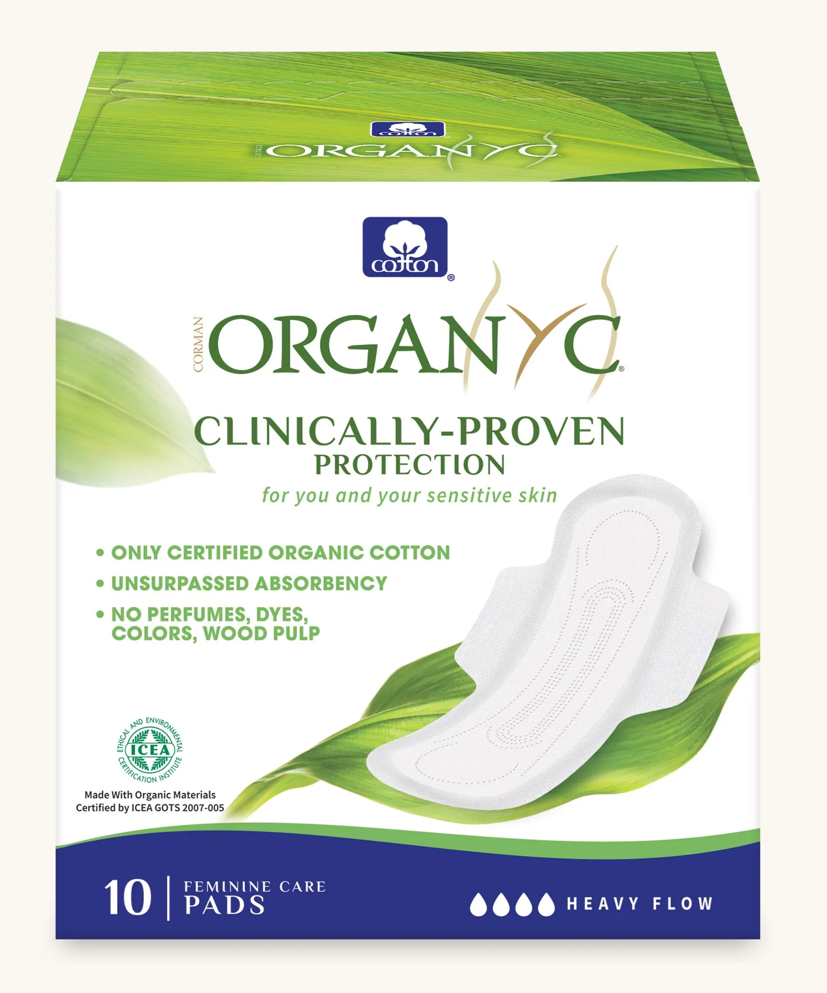 Organyc 10 Heavy Flow & Night Sanitary Pads