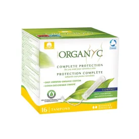 Organyc Compact Tampons Regular w/ Applicator (16ct)