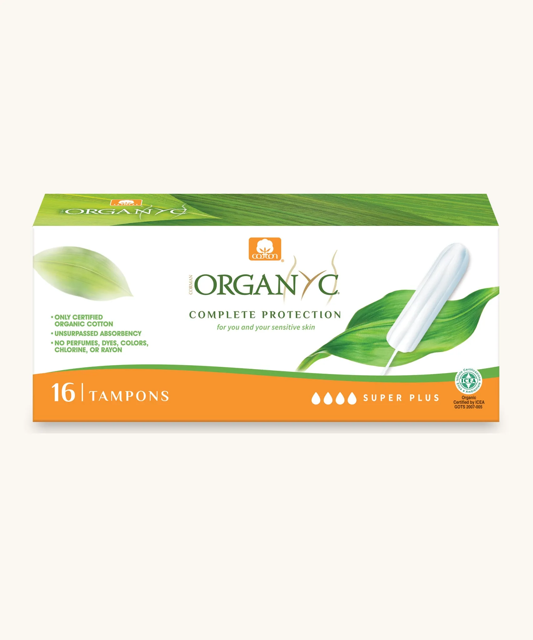 Organyc Cotton Tampons Super  16 Pack