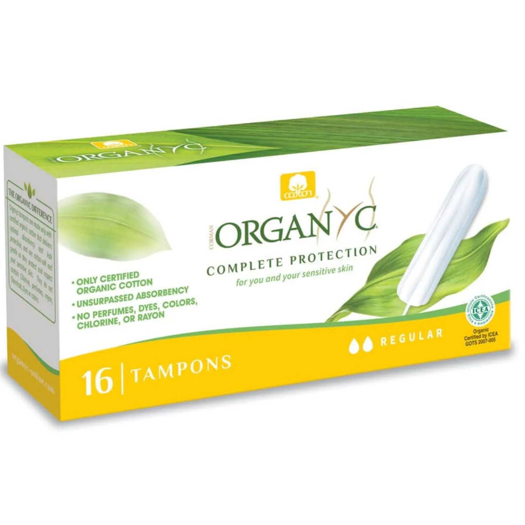 Organyc Regular Tampons 16s