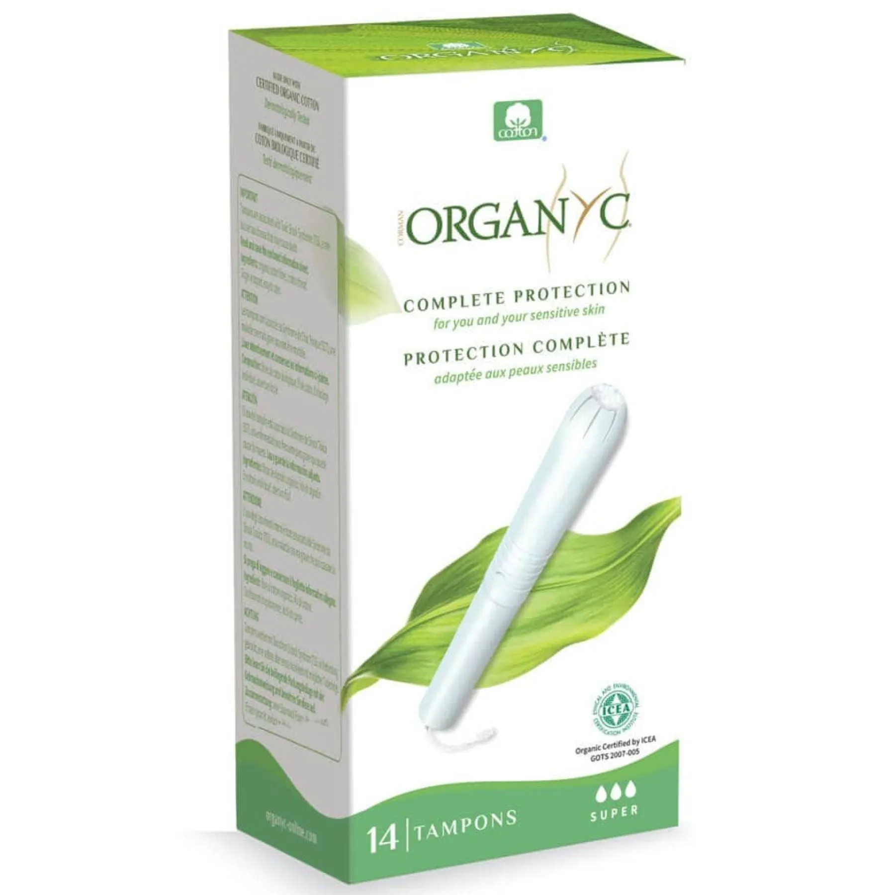 Organyc Super Tampons with Applicator 14s