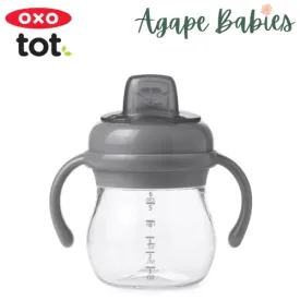 OXO Tot Grow Soft Spout Cup With Removable Handles 6oz/150ml 4m  - Grey