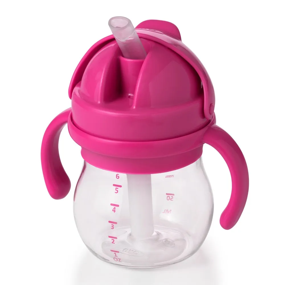 OXO Tot Transitions Straw Cup - Pink (6oz)