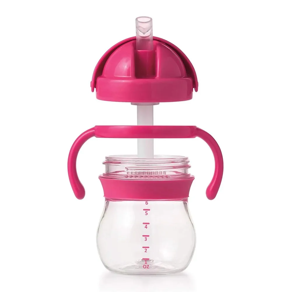 OXO Tot Transitions Straw Cup - Pink (6oz)