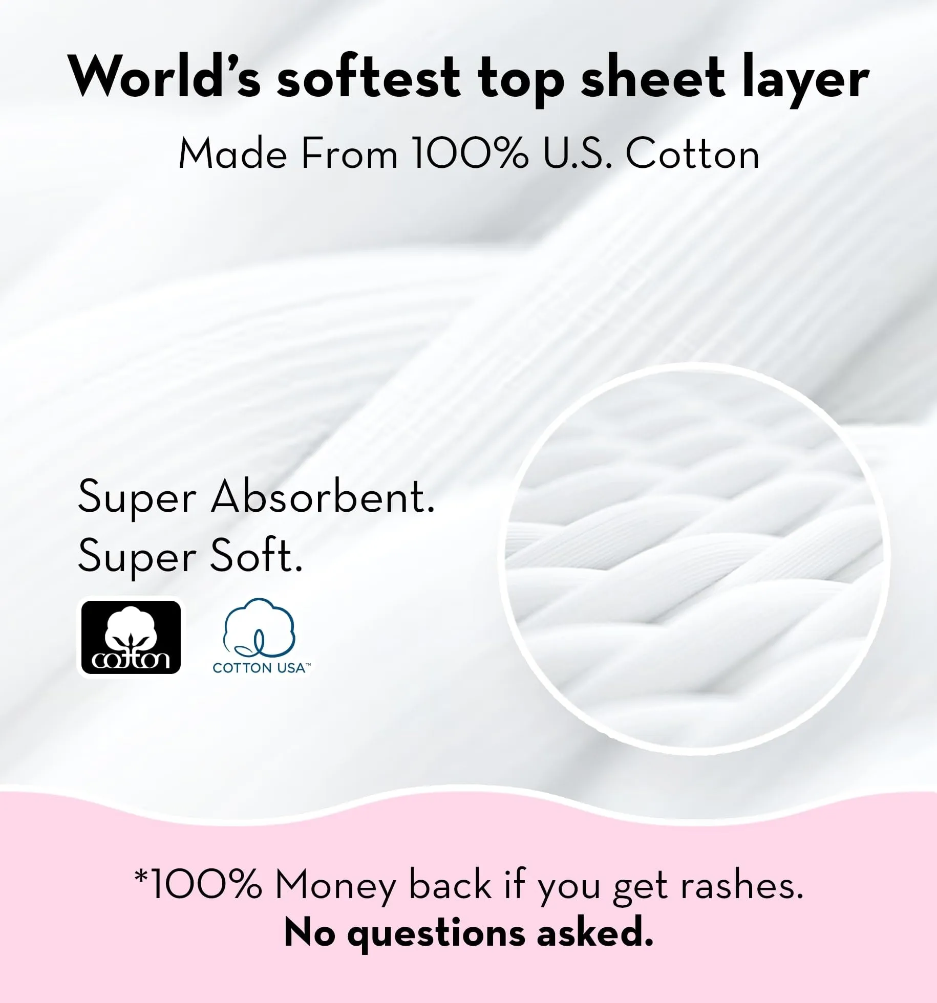 Plush Ultra-Thin Sanitary Pads For Women, 42 Cotton Sanitary Napkins | 18 Medium Flow XL   24 Light Flow L   4 Panty Liners For Rash Free Periods | Pure U.S. Cotton Pads