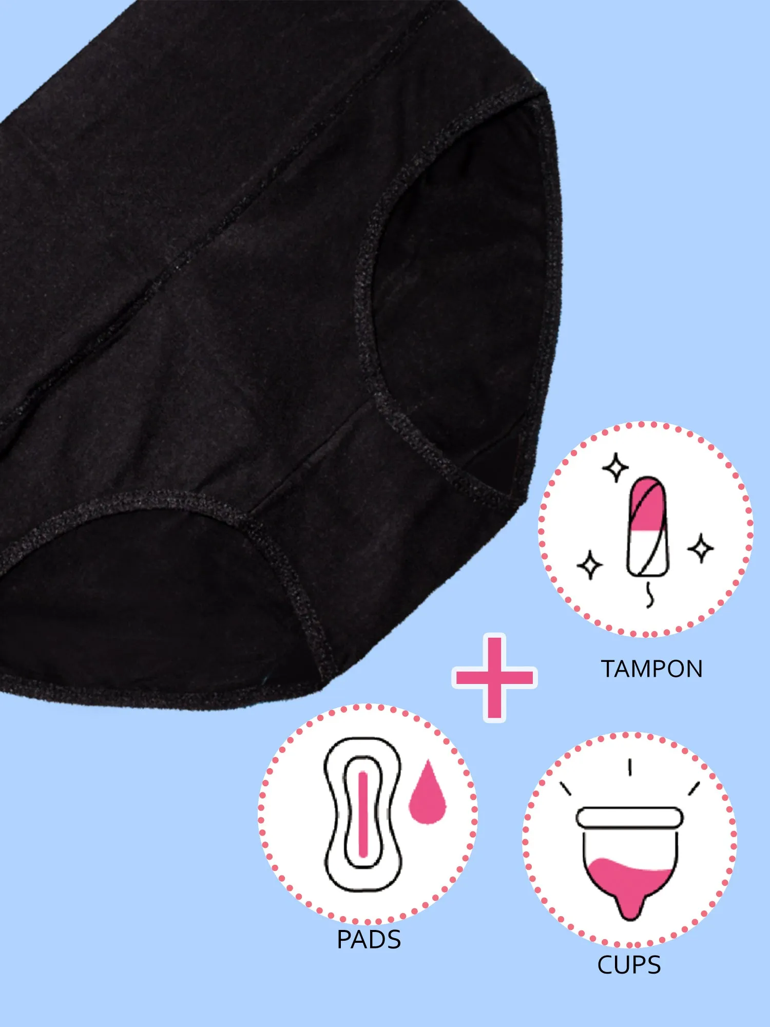 Protective Period Underwear for Women and Teen Girls Leak Proof Cotton Panties