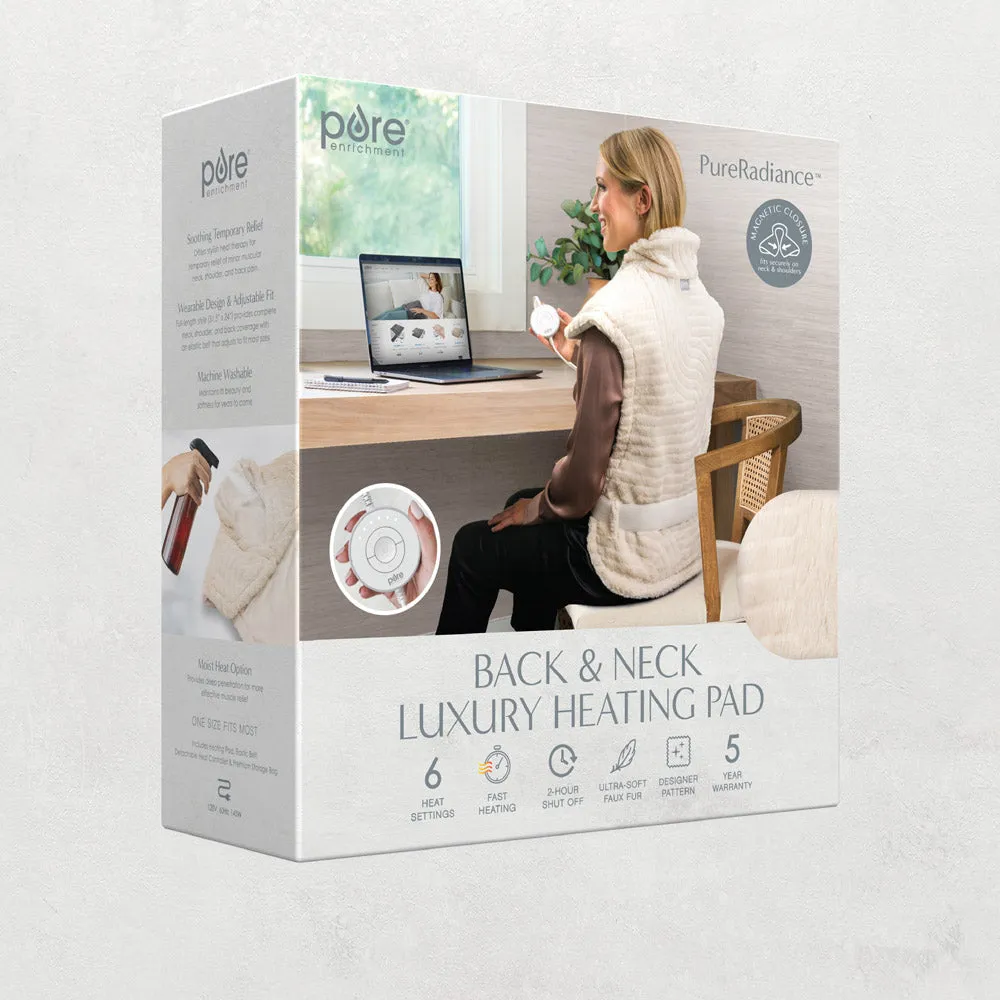 PureRadiance™ Back & Neck Luxury Heating Pad - Golden Sands