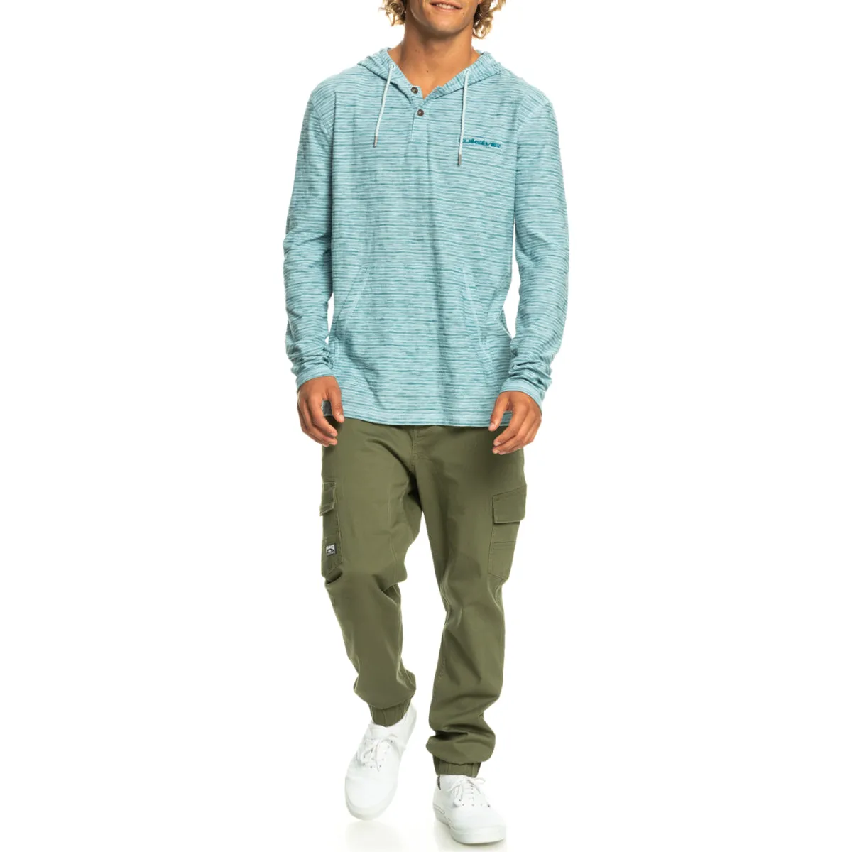 Quiksilver Kentin Long Sleeve Hooded Pullover T-Shirt