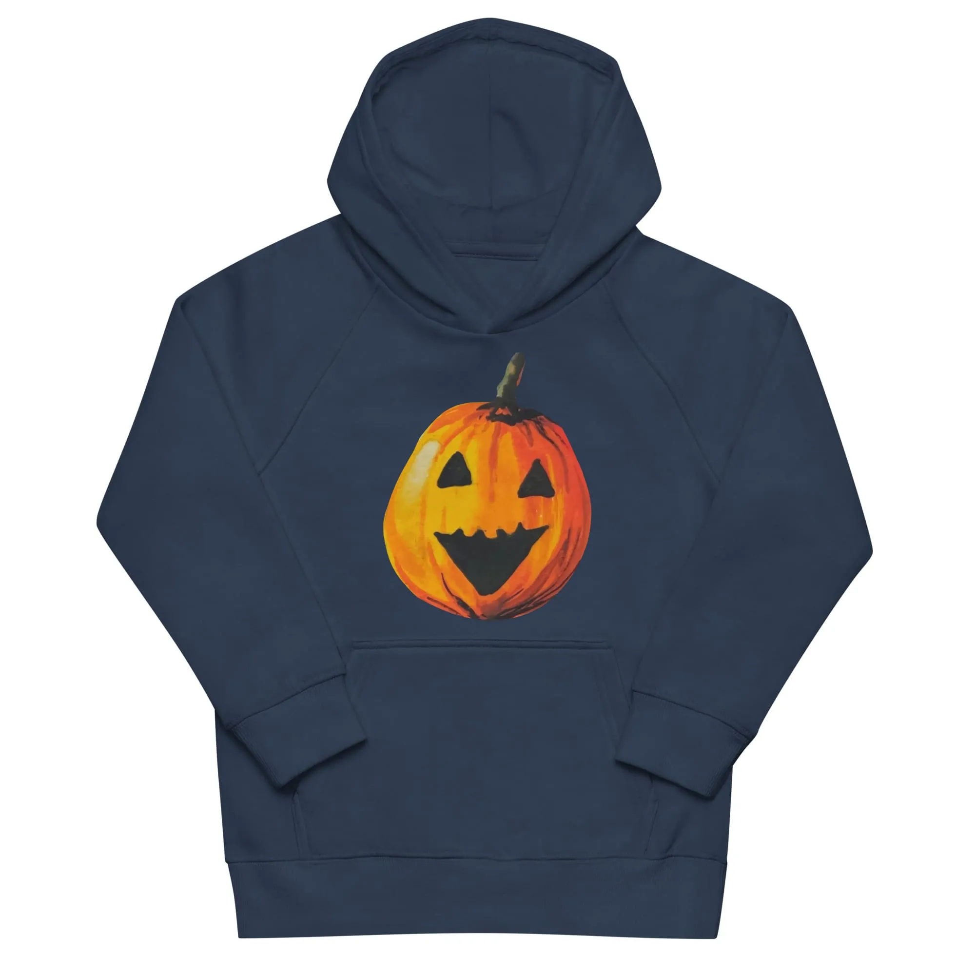 "Watercolor Jack-o-Lantern" Eco Hoodie (Youth/Kids)