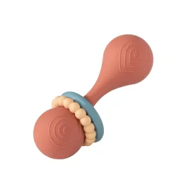 Red Clay Simply Silicone Rattle