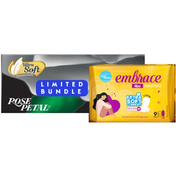 Rose Petal Tissue With Embrace Pads Limited Bundle Offer