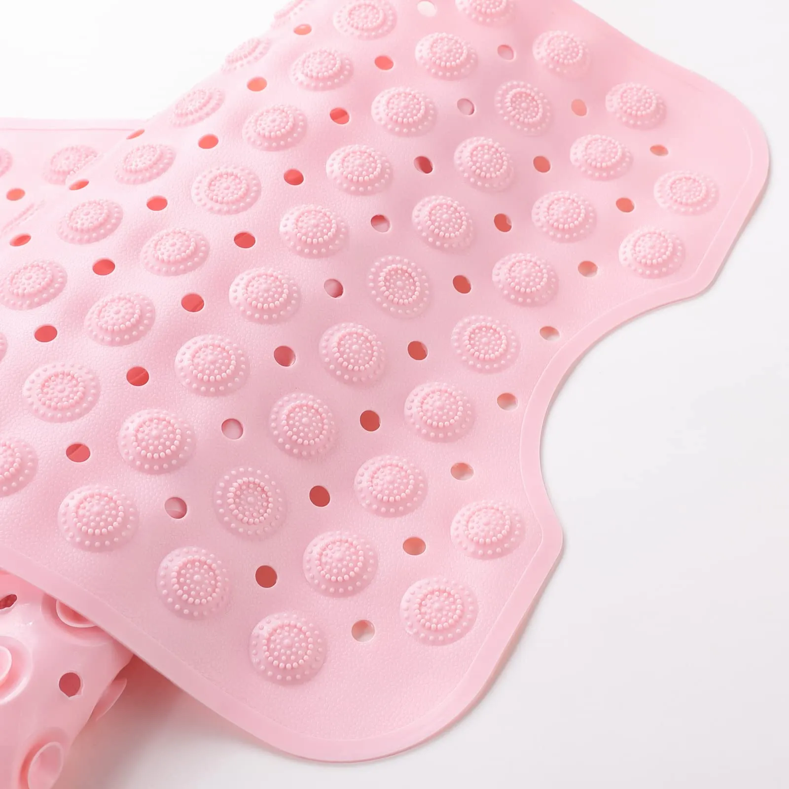 SAVYA HOME - Pink Nonslip Soft Rubber Bath Mat, Rain Mat for Bathtub and Shower, Anti Slip, Anti Bacterial, Machine Washable PVC Bath Mat for Bathroom | Size : 100 x 40 cm