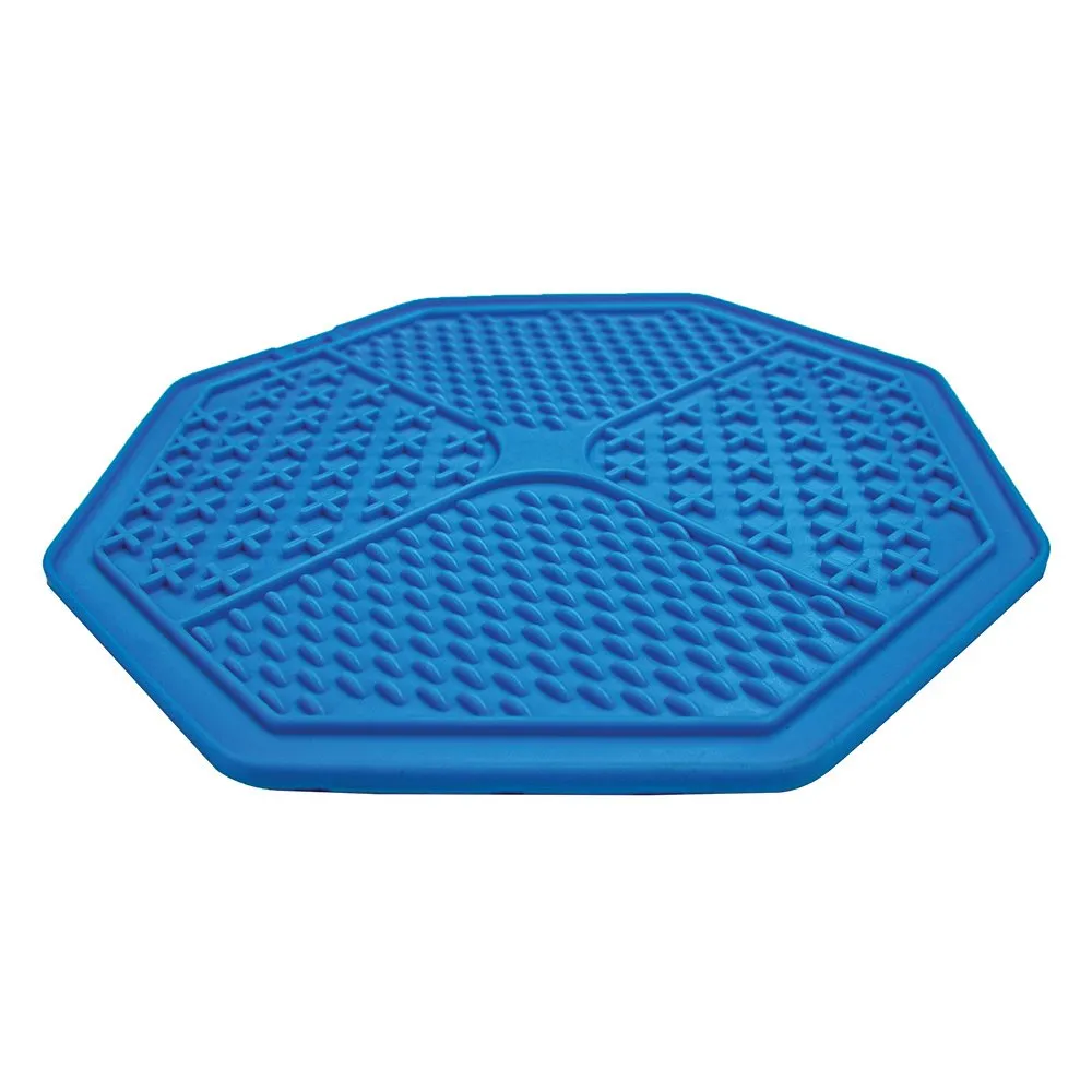 Scream Lick Enrichment Octagon Non Slip Dog Mat Blue