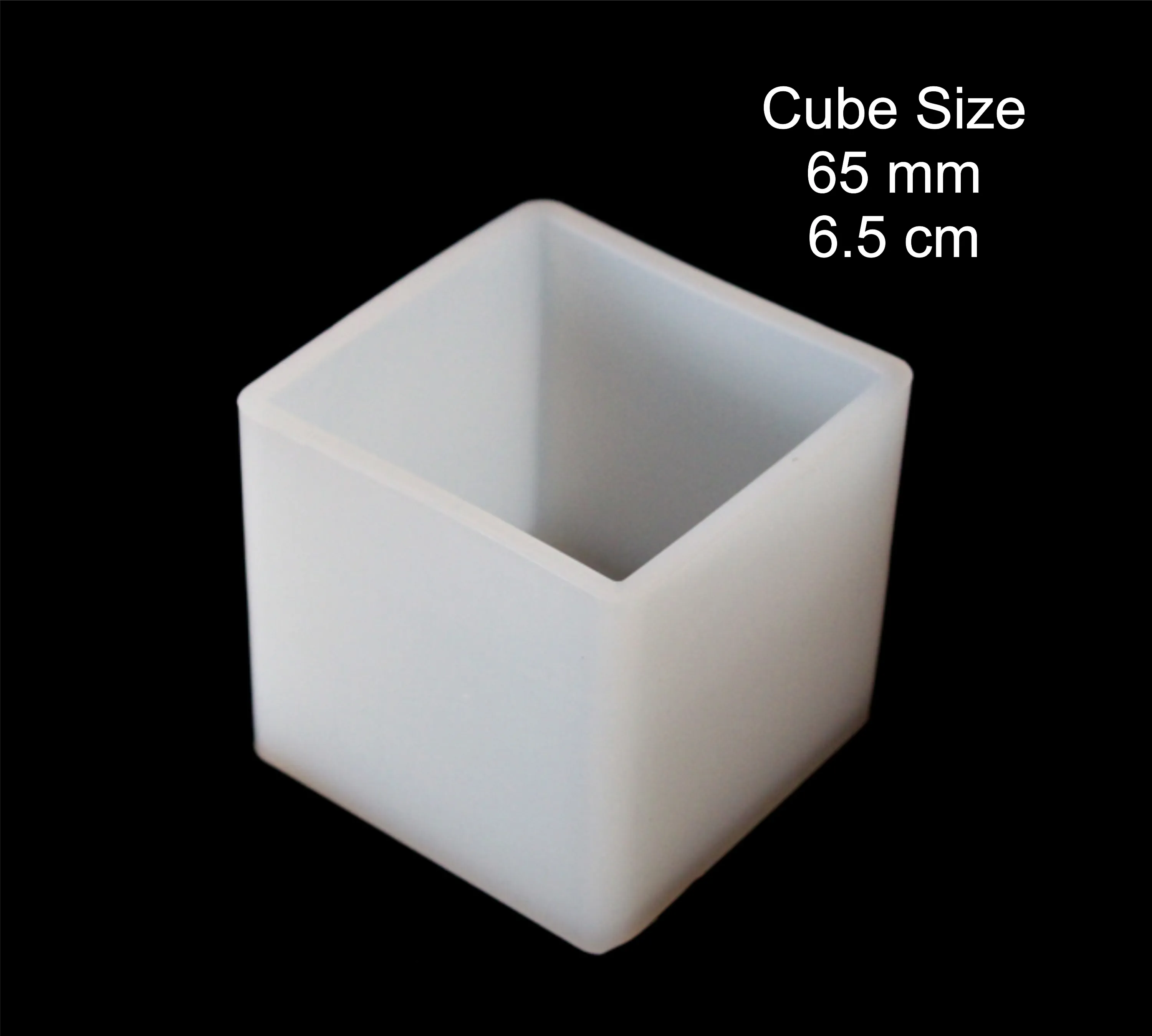 Silicone Cube Mould |  Cube 6.5cm Silicone Mold and 5cm Cube mold