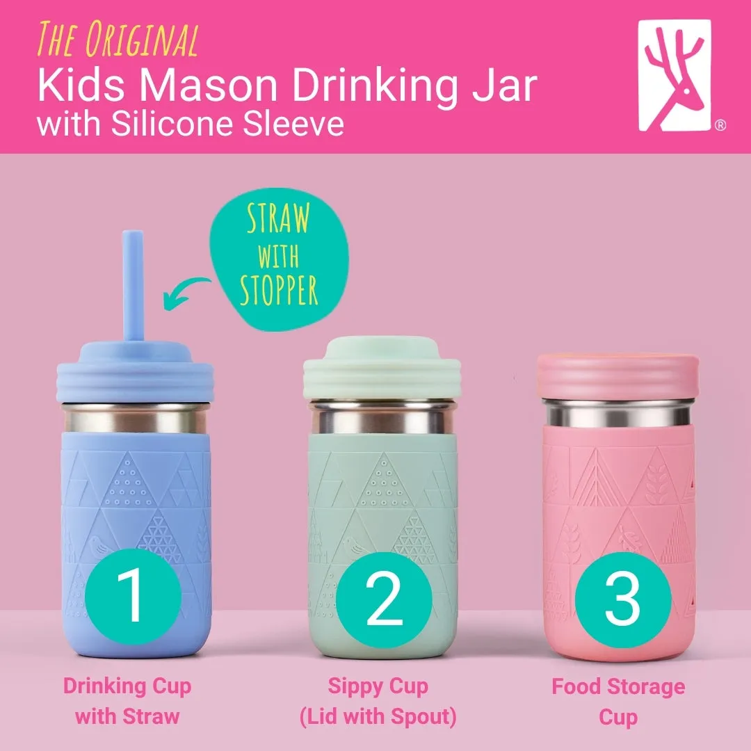 Stainless Steel 14oz Drinking Tumblers   Food Storage (Blush/Lilac/Sage/Misty Blue)