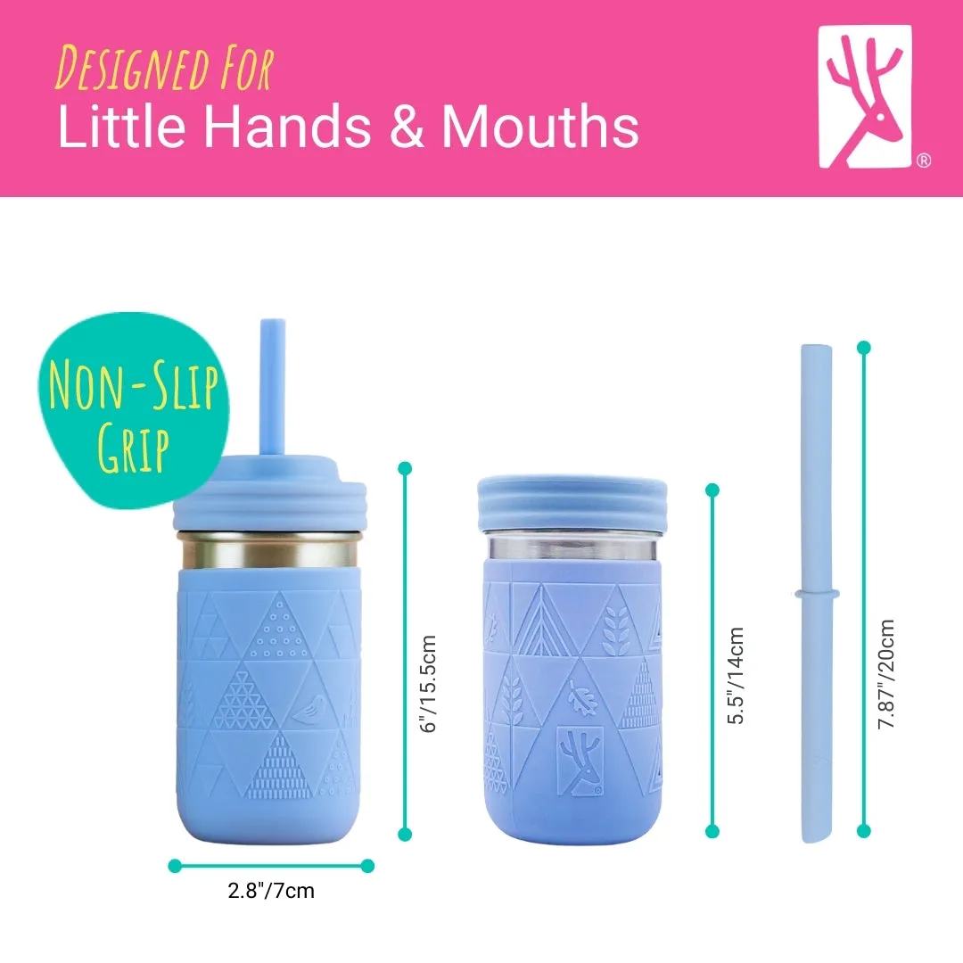 Stainless Steel 14oz Drinking Tumblers   Food Storage (Blush/Lilac/Sage/Misty Blue)