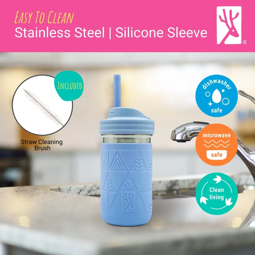 Stainless Steel 14oz Drinking Tumblers   Food Storage (Blush/Lilac/Sage/Misty Blue)