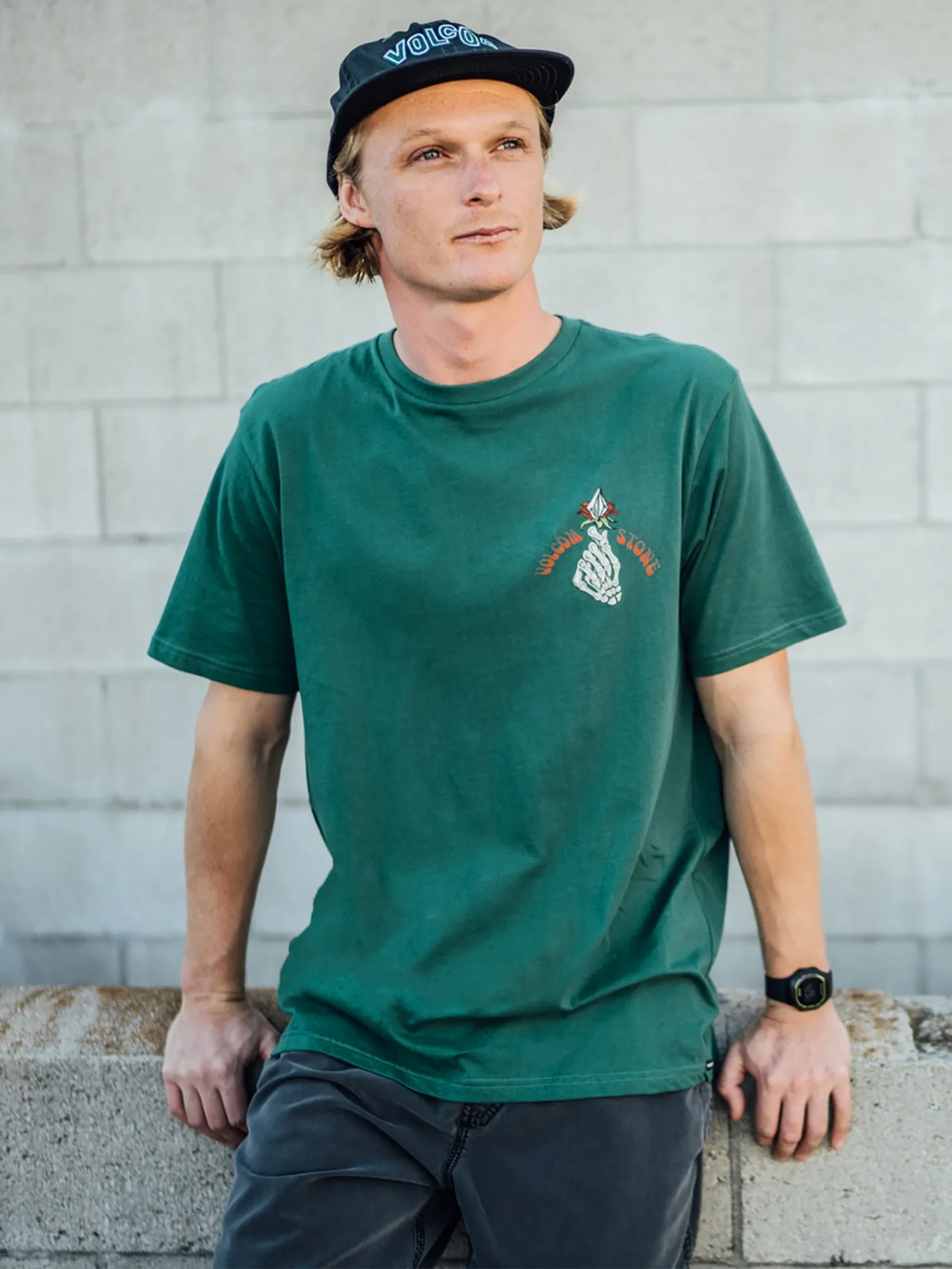 Stone Stoker Farm to Yarn Short Sleeve Tee - Ranger Green