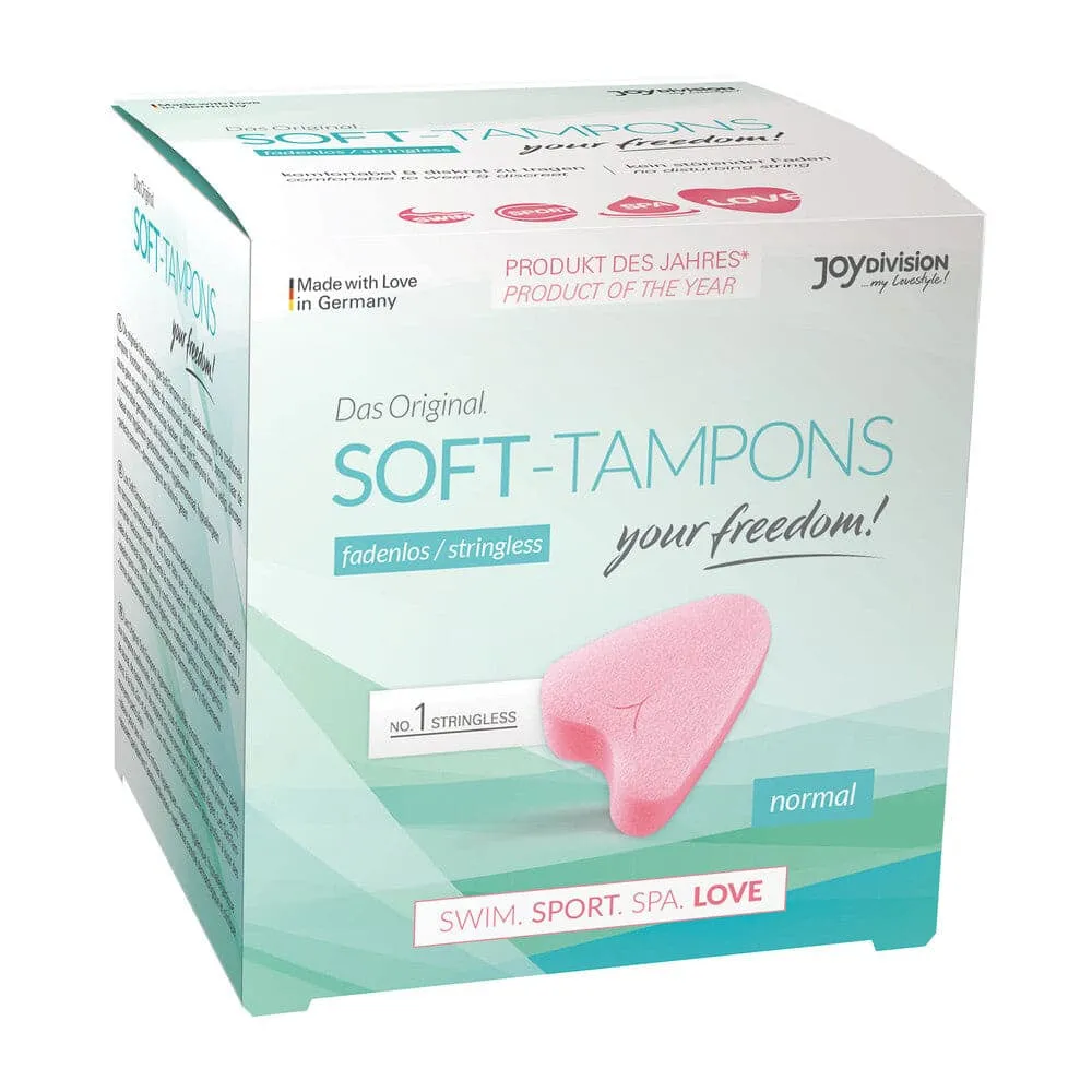 Stringless Original Soft Tampons - Normal Absorbency, 3-Pack