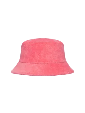 Summer Towelling Bucket Hat—lotus pink