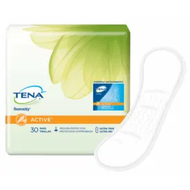 TENA Intimates 46500 Active Ultra Thin Light Absorbency Pads, Pack of 30 _x000D_