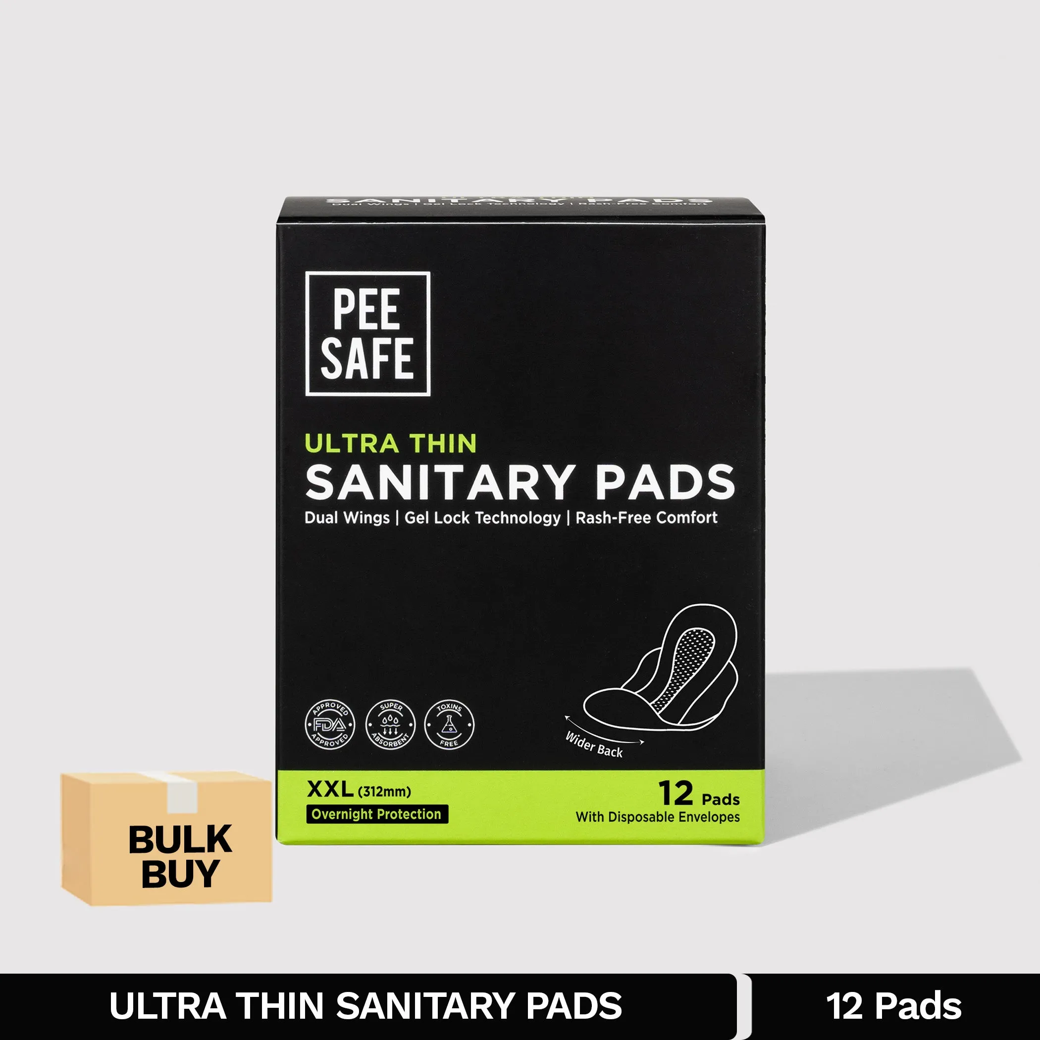 Ultra Thin Sanitary Pads - XXL (12 Pads) - BULK BUY