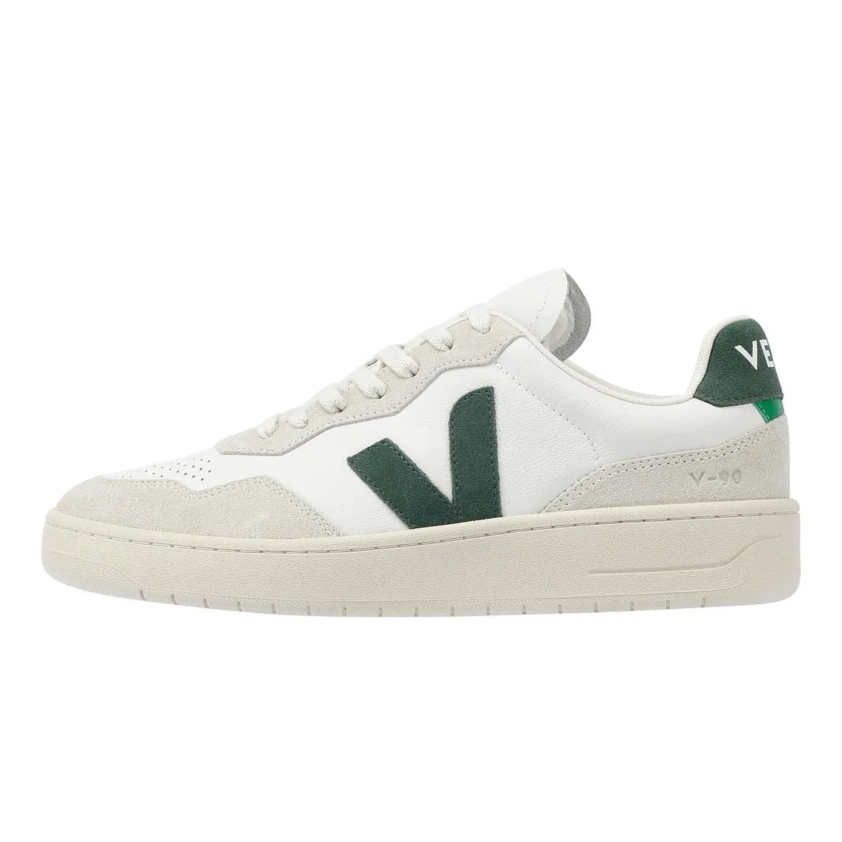 Veja V-90 Leather Men's White/Cyprus Trainers