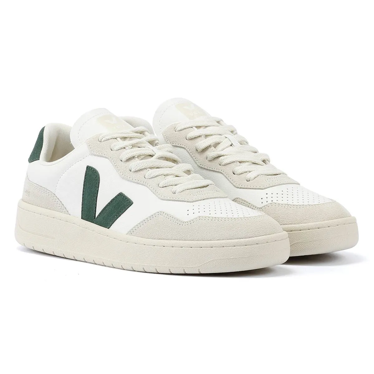 Veja V-90 Leather Men's White/Cyprus Trainers