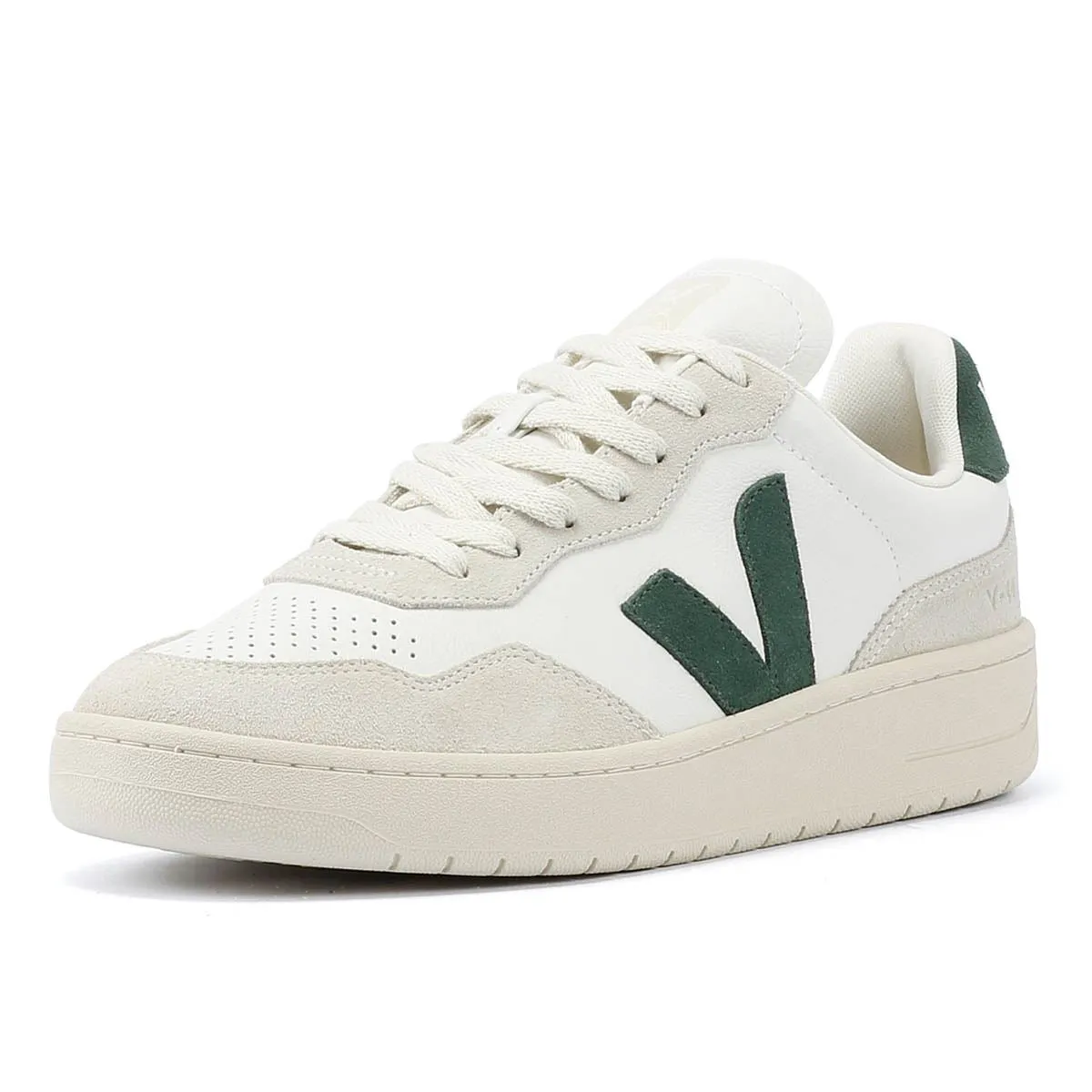 Veja V-90 Leather Men's White/Cyprus Trainers