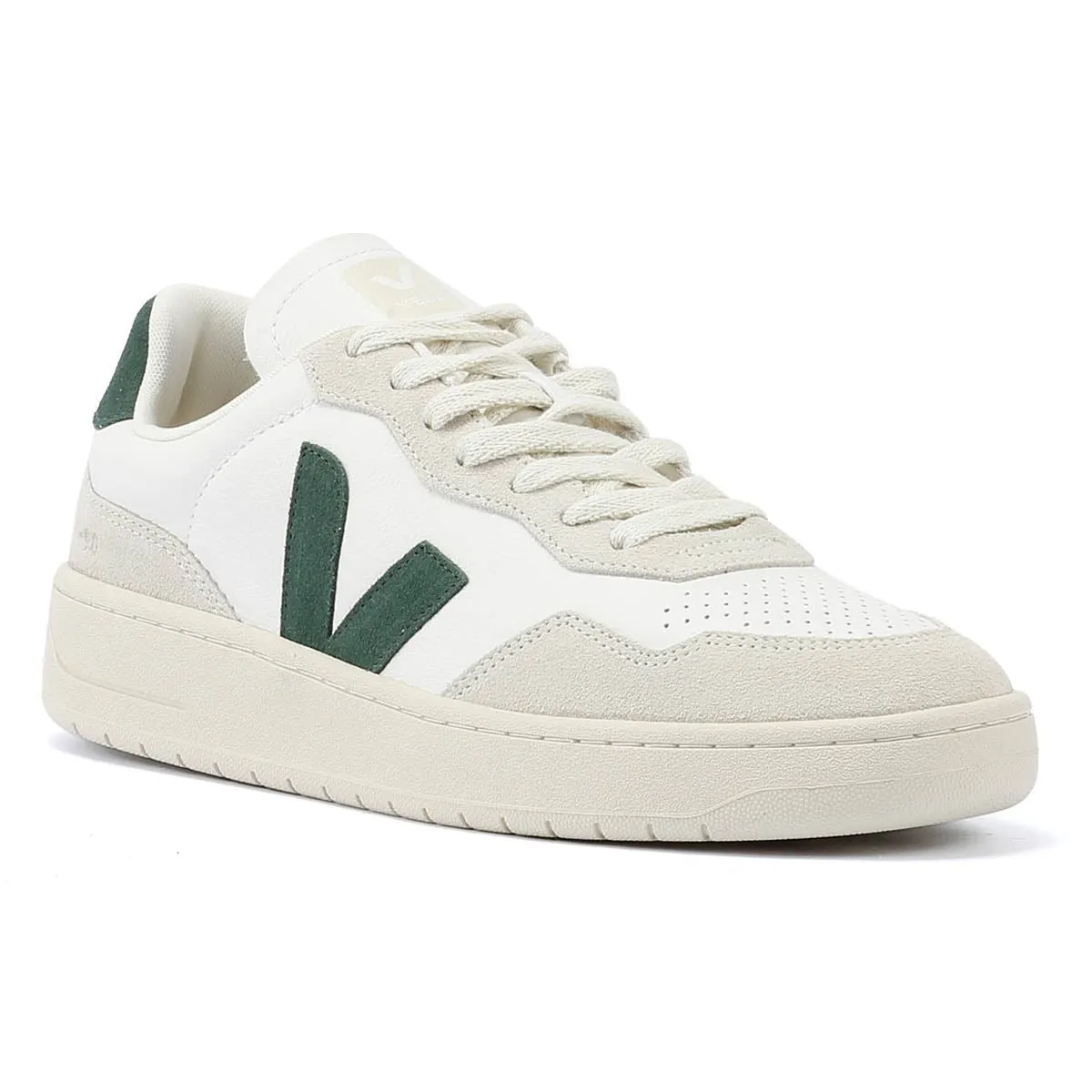 Veja V-90 Leather Men's White/Cyprus Trainers