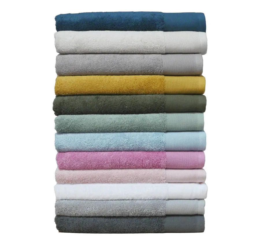 Vida Organic 630GSM Bath Towel Range Soft Pink